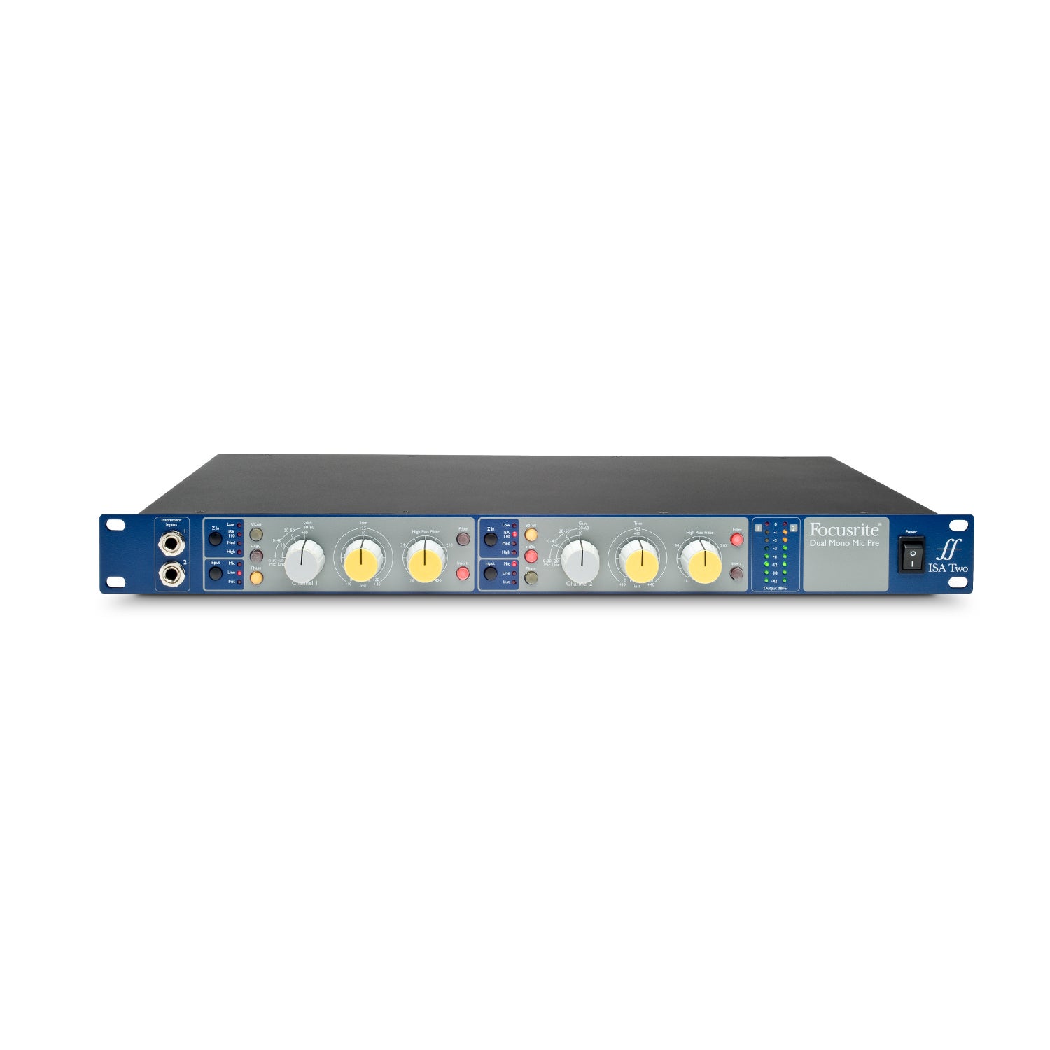 Focusrite ISA Two 19 inch Dual Mono Mic Pre voorversterker
