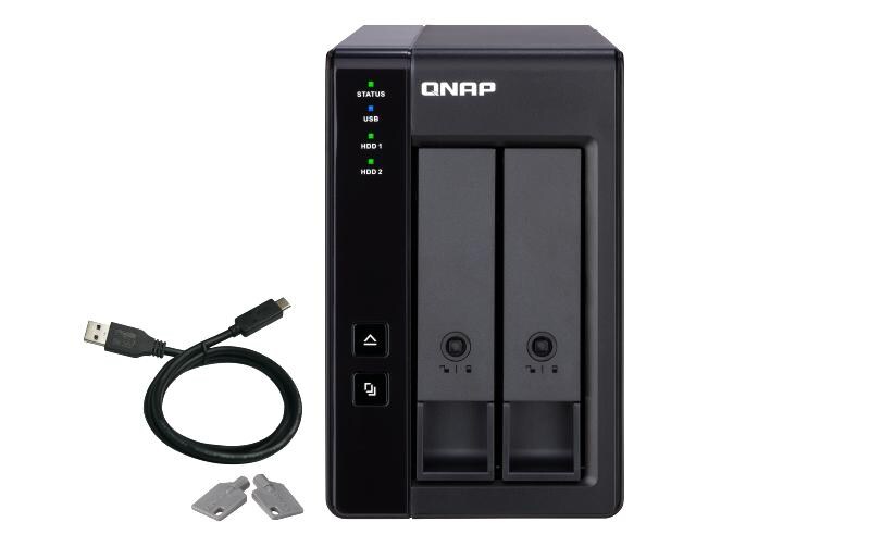 NAS-Erweiterungsgehäuse TR-002, 2-bay, USB 3.0<br>USB 3.0-RAID-Erweiterungsgehäuse mit zwei Einschüben
