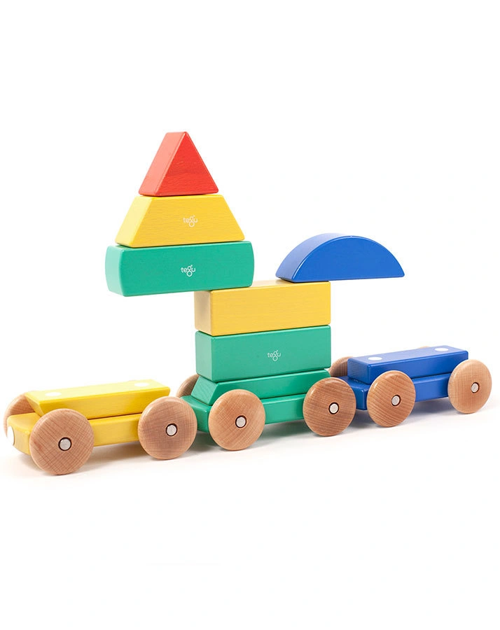 Baby-Magnetspielzeug BIG SHAPE TRAIN 9-teilig in bunt