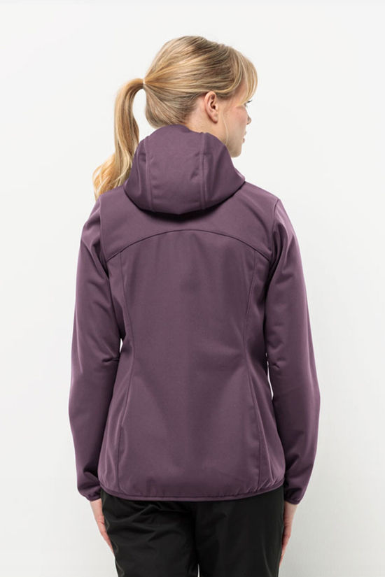 Jack Wolfskin Jack Wolfskin Windhain Hoody Softshell Jas Dames