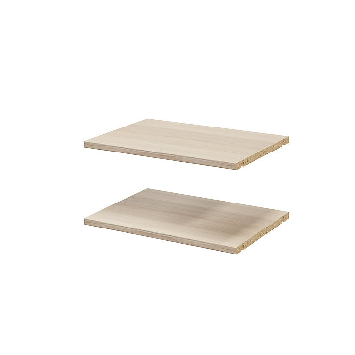 2 tablettes effet chêne GoodHome Atomia L. 46,4 x P. 33,2 cm