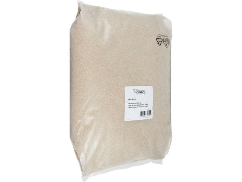 Colibri Quarzsand 25 kg, Filterglas für Sandfilter, Körnung Pool-Zubehör: Quarzsand