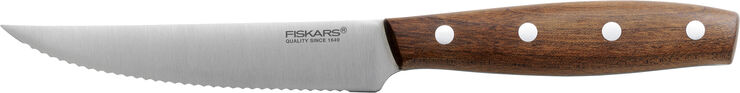 Fiskars Norr tomat/steakkniv 12 cm. Stål, brun