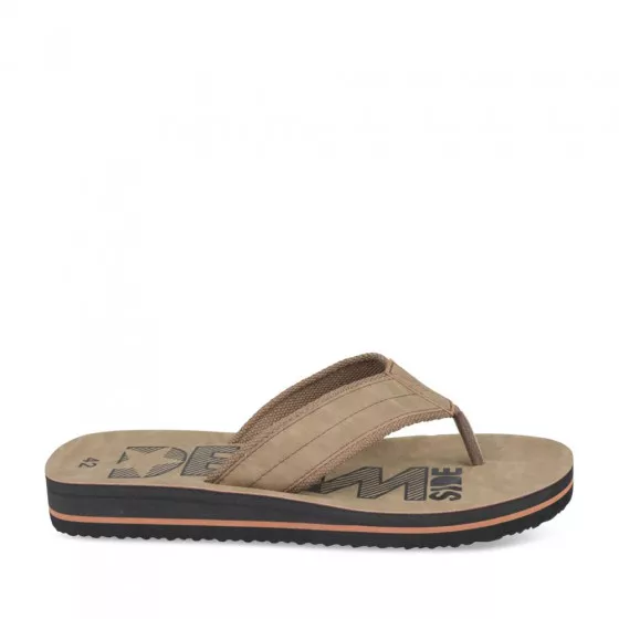 Claquettes MARRON DENIM SIDE