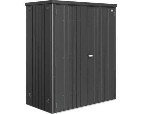 Biohort tuinhuis, maat 150, 155 x 83 x 182,5 cm, donkergrijs metallic