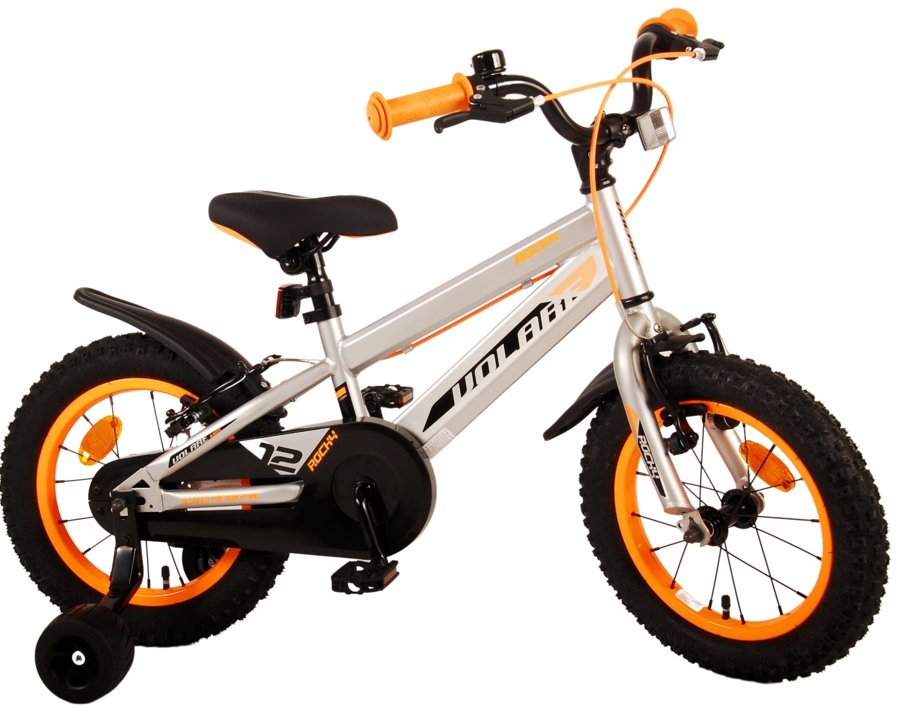 TPFSports Rocky Kinderfahrrad - Jungen - 14 Zoll - Rücktritt + Handbremse - Rot