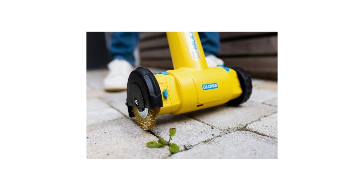 GloriaMultibrush li-on PLUS accu borstel  (Geel, Accu en lader niet inbegrepen, POWER FOR ALL)