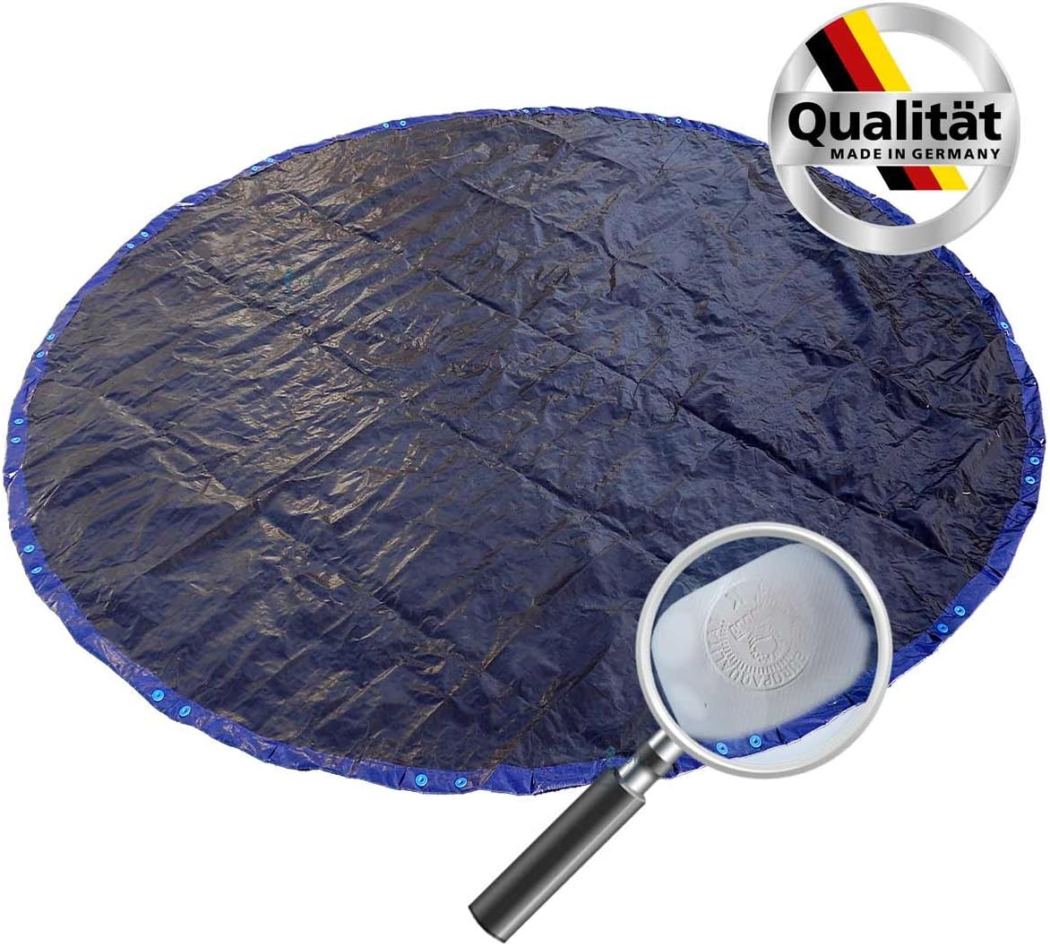 POOL Total Premium Ø 4,50 m Rundbecken Poolabdeckung - 200g/m² - blau/schwarz - Made in Germany by MTH…