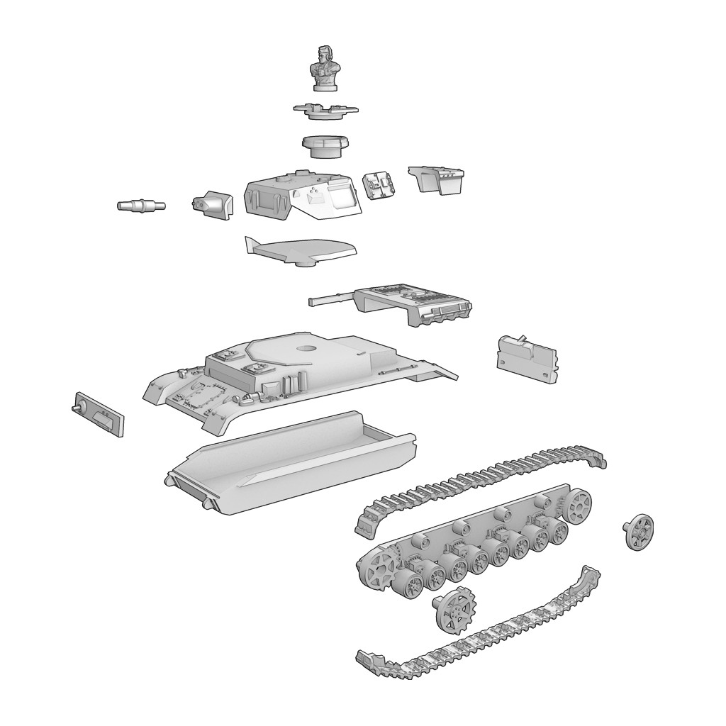 15mm WW2 German Panzer IV Tank