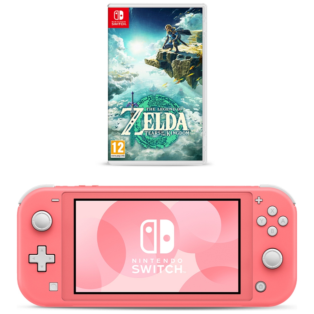 Nintendo Switch Lite Coral & The Legend of Zelda: Tears of the Kingdom