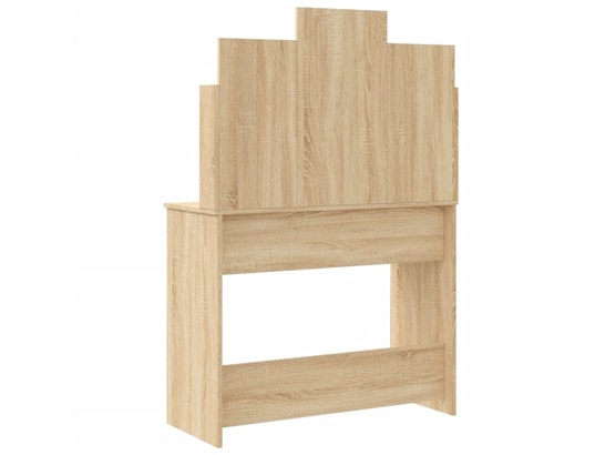 VIDAXL - Coiffeuse avec lumières led chêne sonoma 96x40x142 cm