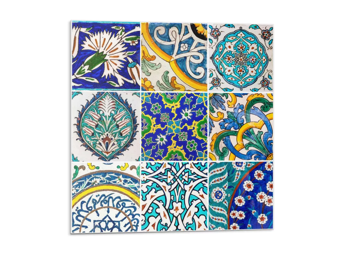 Carreaux autocollants PVC, Carrelage PVC adhésif - 9x30x30 - Motifs céramiques en mosaïque