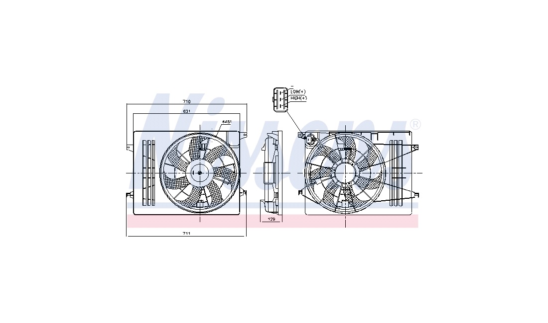 Ventilator, motorkøling