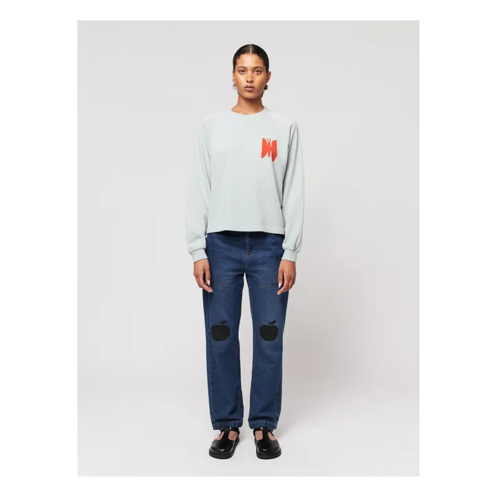 Bobo Choses Sweat Butterfly Coton Bio - Collection Femme  | Bleu turquoise