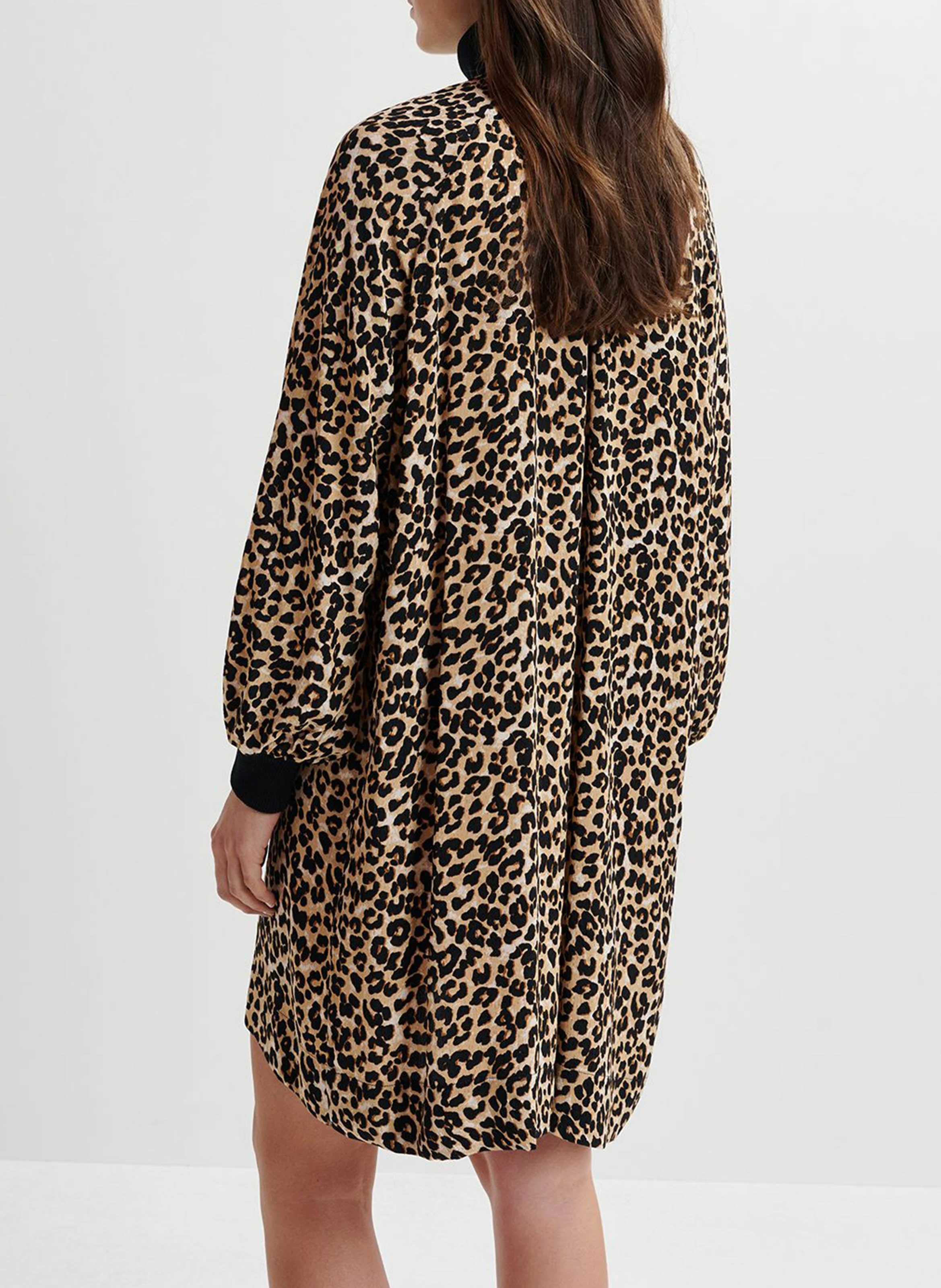 GEMBSHELL - Mini-robe noire à imprimé fleuri | Marron