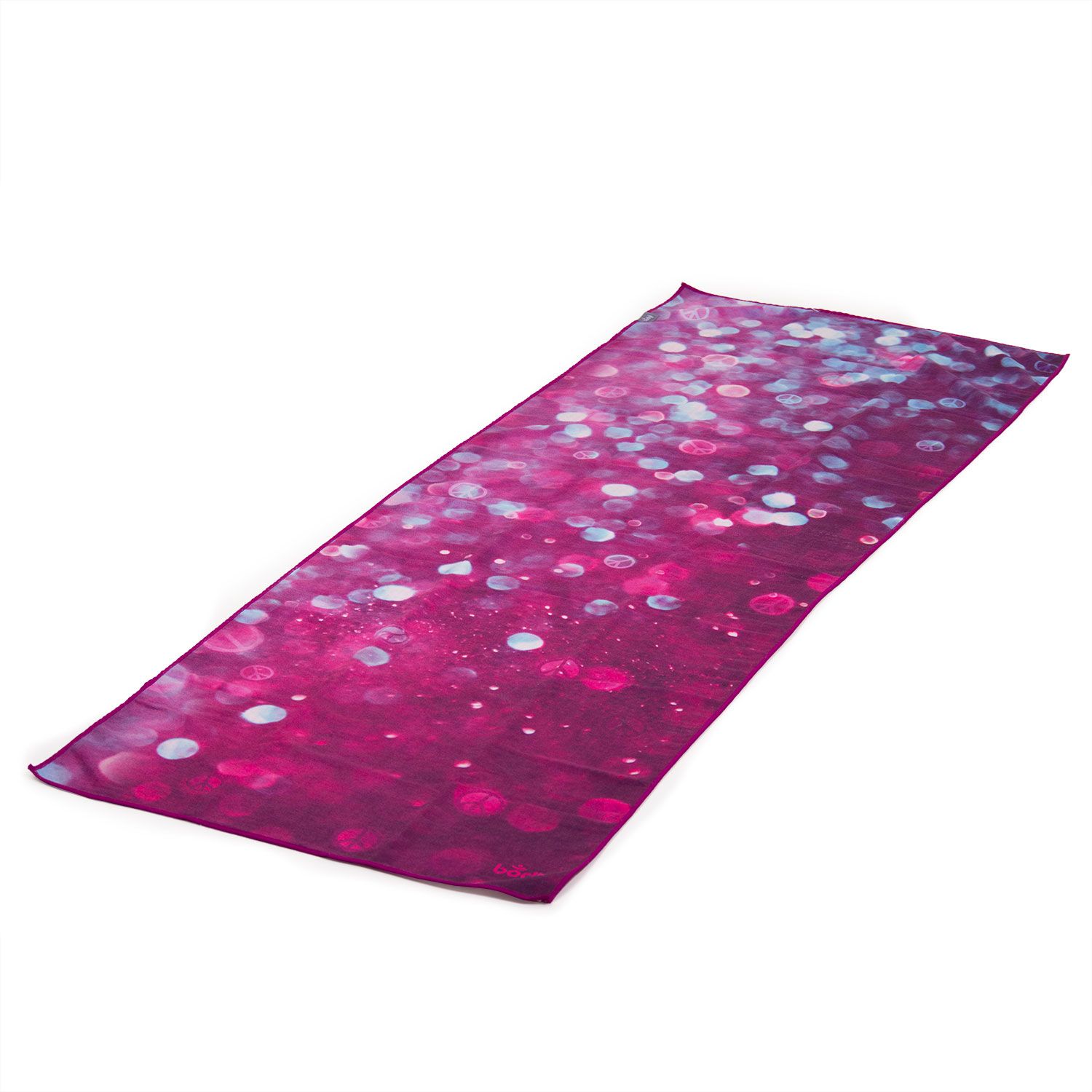 bodhi GRIP² Yoga Towel Art Collection, aubergine