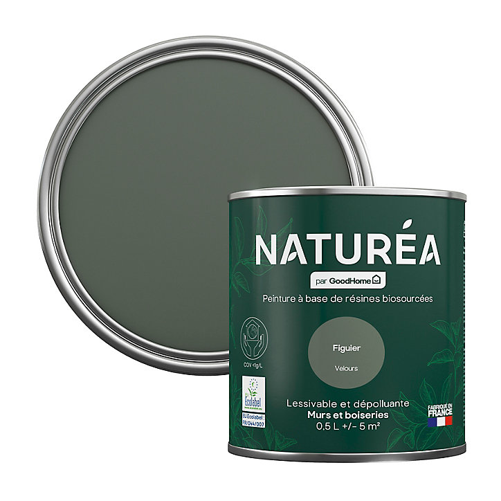 Peinture murs et boiseries Naturéa par GoodHome figuier velours 0.5L
