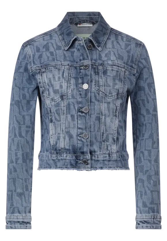 Lasercut Jeansjacke - laser indigo wash