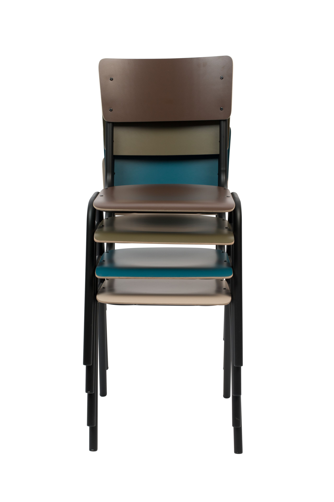 Eetkamerstoel Back To School matt beige (set van 4)
