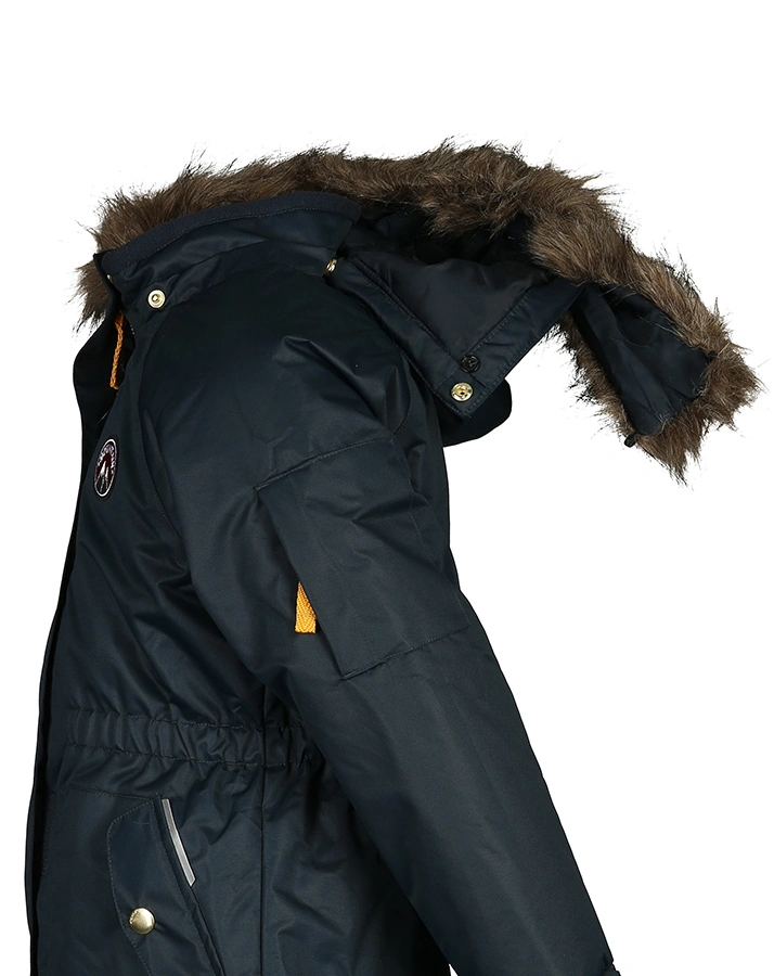 Funktions-Winterparka NMFMALUK mit Kunstfellbesatz in dunkelblau