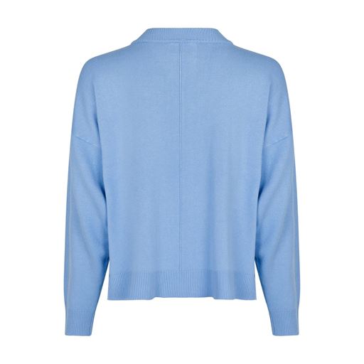Neo Noir Binni Solid Striktrøje, Sky Blue, 36