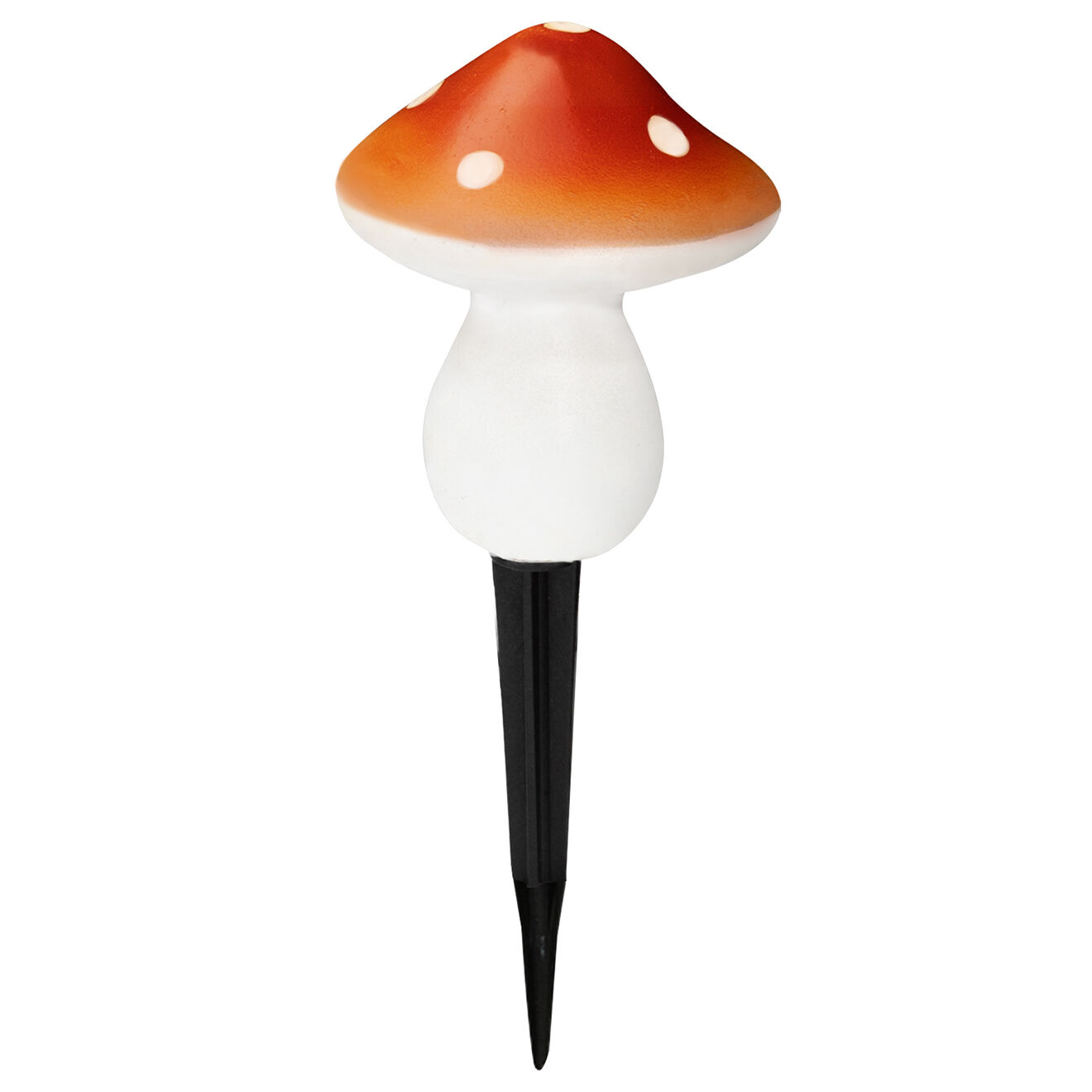 Pratik Garden 3 Lampes solaires champignons rouge/blanc - 8x8x9.8 cm