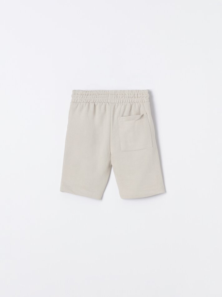 Conjunto de 2 Bermudas Felpudas - Bege