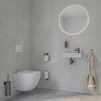 Marho Toiletborstelhouder Luxor gun metal