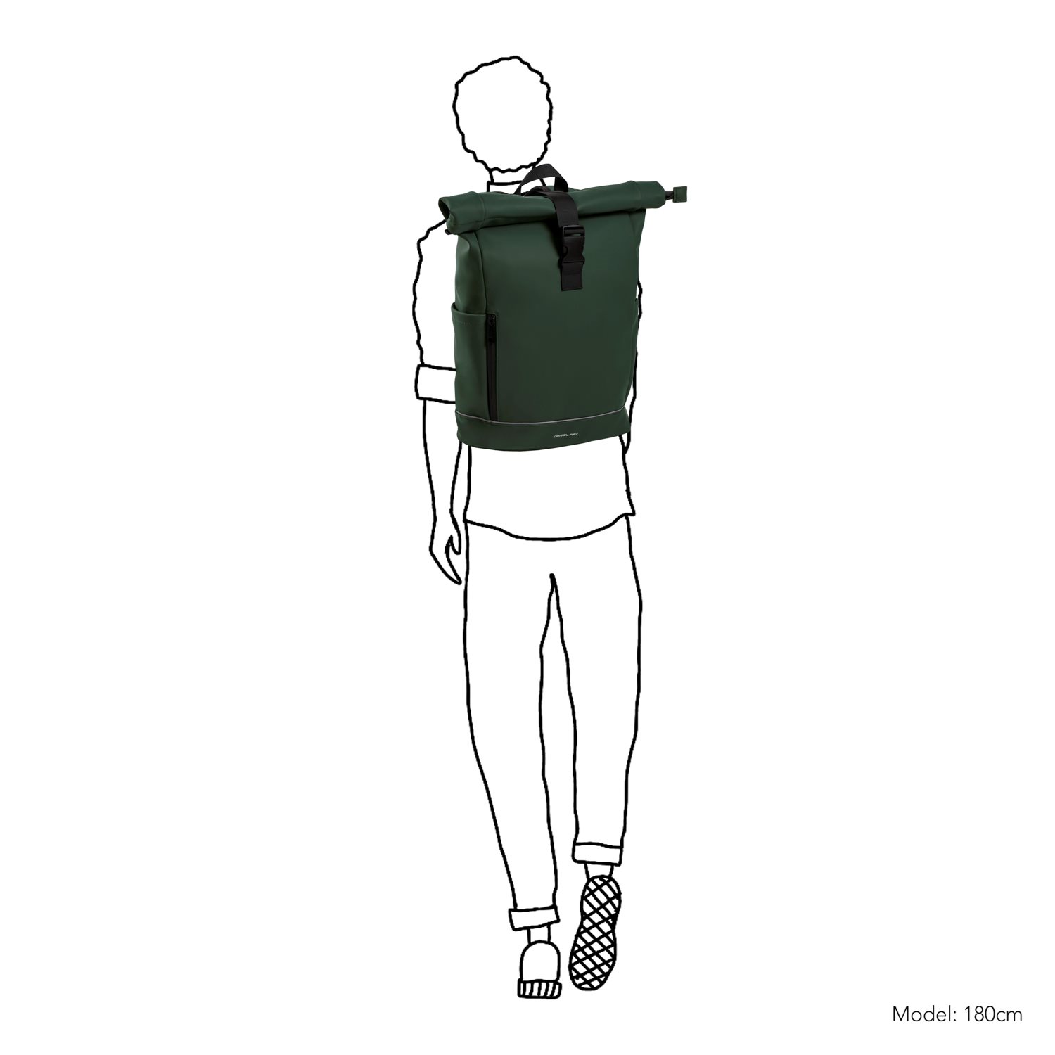 Daniel Ray Highlands Waterafstotende Laptop Backpack 15.6'' M dark green