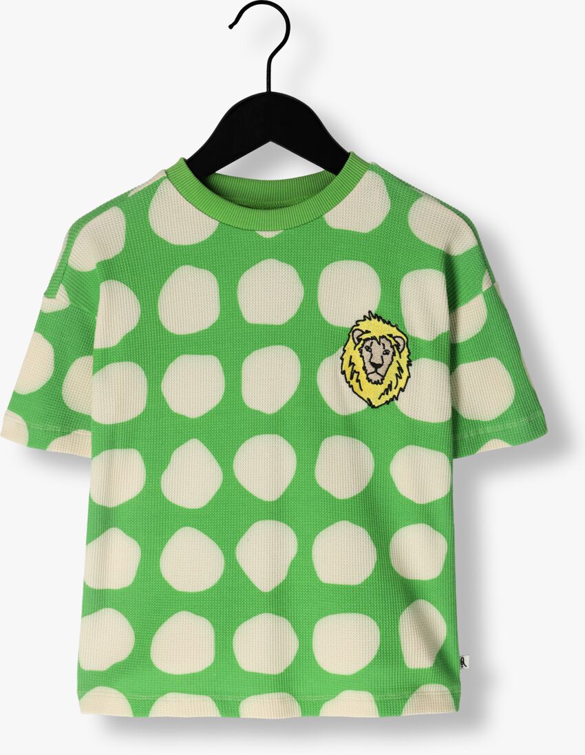 CARLIJNQ groene carlijnq t-shirt super dots - t-shirt oversized with embroidery