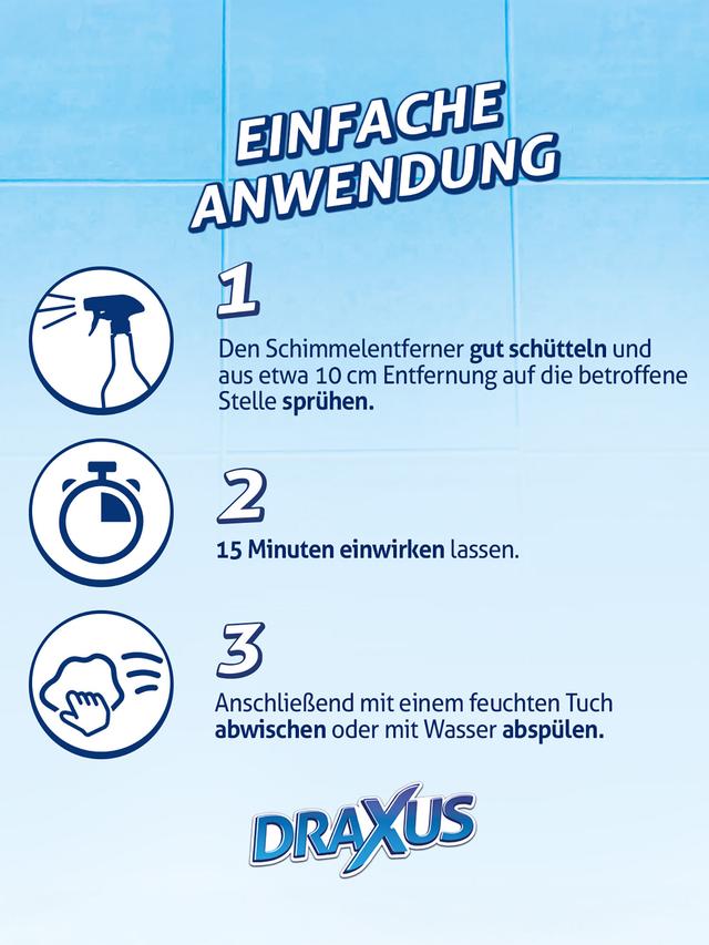 DRAXUS Schimmelentferner mit Hafteffekt, 2er-Set