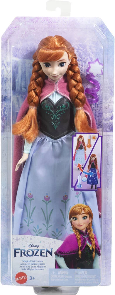 LA REINE DES NEIGES - POUPEE ANNA ET SA JUPE MAGIQUE