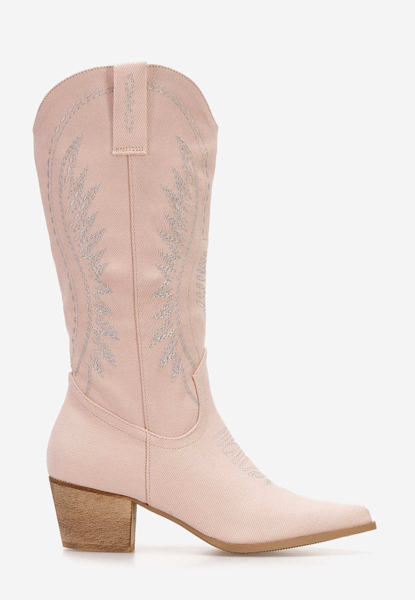 Bottes cowboy femme roses Liisa