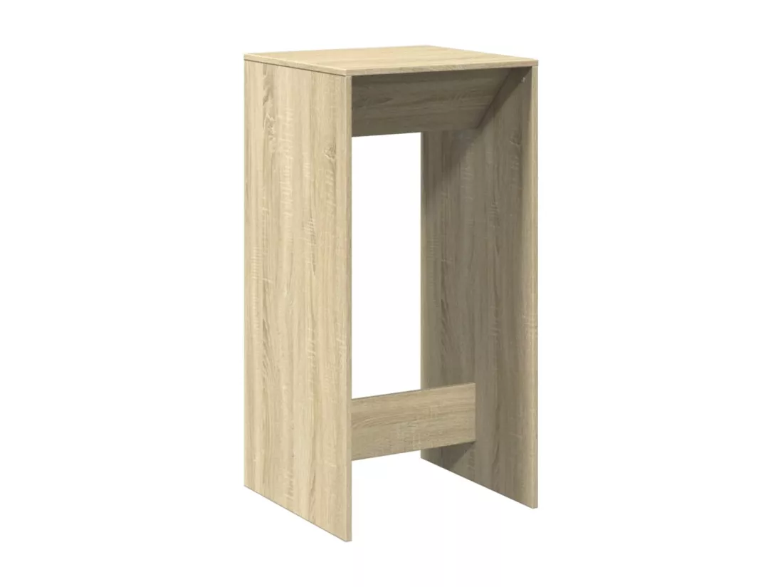 Table de bar chêne sonoma 51x50x103,5 cm bois d'ingénierie