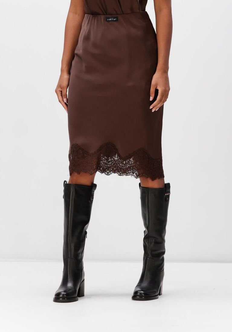 bruine haute l'amitié midirok naomi lingerie pencill skirt