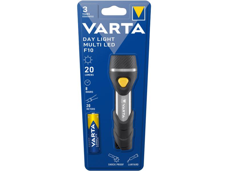 Varta Taschenlampe Day Light Multi LED F10 Robuste LED-Taschenlampe für den täglichen Gebrauch