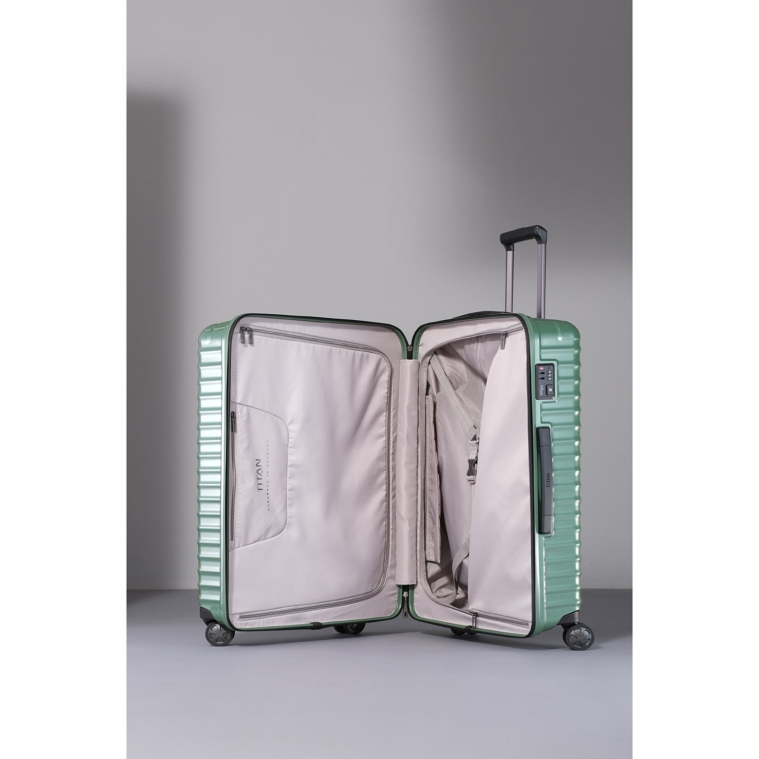 TITAN Litron 4 Wheel Trolley L grape green