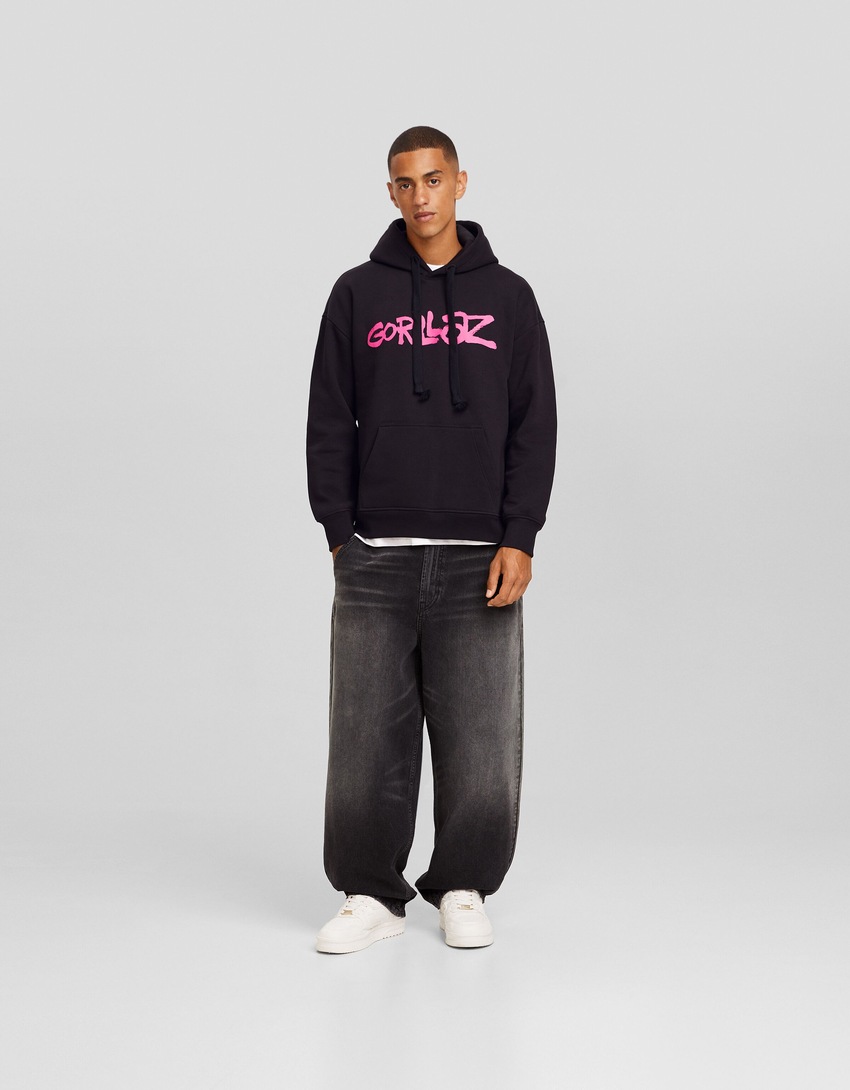 Moletom oversized com estampa dos Gorillaz
