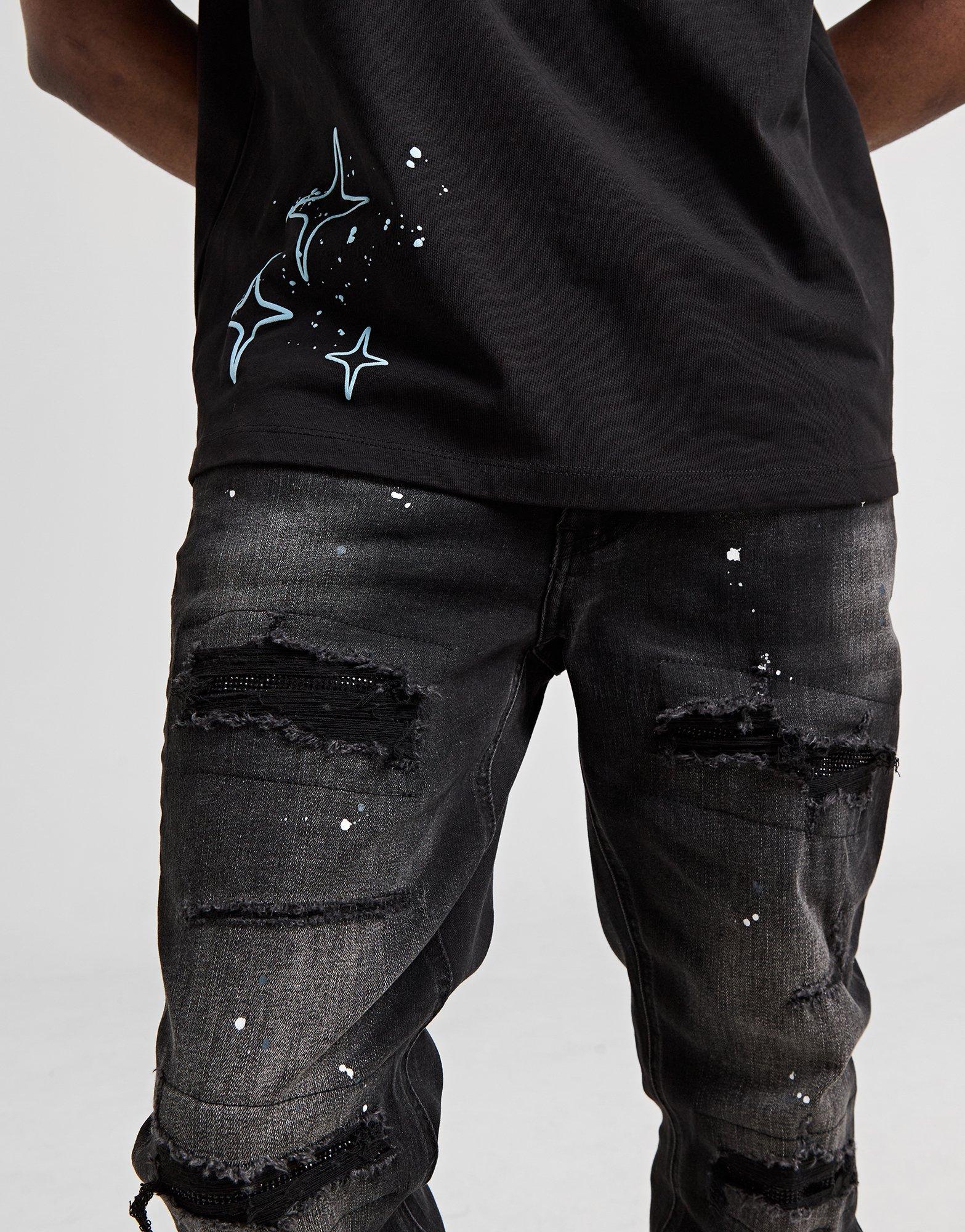 Supply & Demand Jean Rhinestone Homme