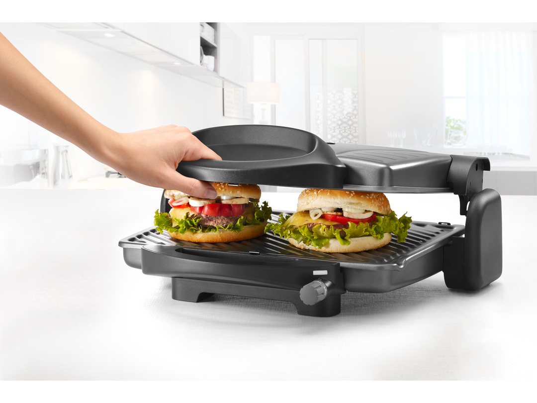 GRELHADOR DE PLACAS DELONGHI CG298.BK CINZENTO 1800W