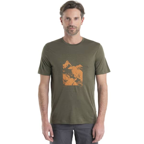 T-shirt randonnée ICEBREAKER M MER 150 TECH LITE II SS TEE PEAK GRID LODEN