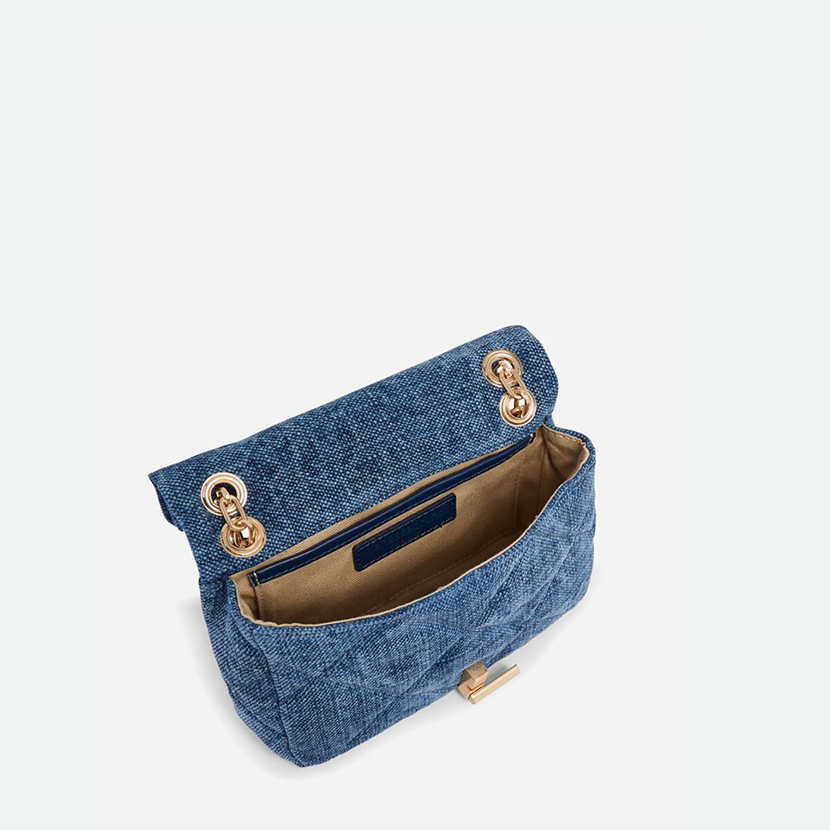 VANESSA BRUNO<br>Bolsa com alça de ombro, em linho acolchoado Moon Nano