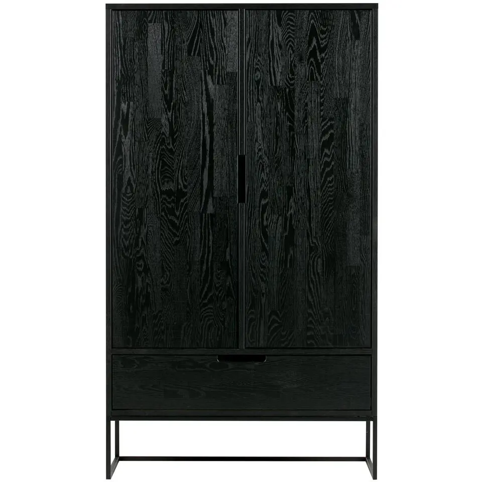 WOOOD Silas 2-Deurs Kast - Essen - Blacknight - 149x85x35