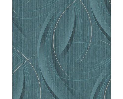Vliesbehang 10218-19 GMK Fashion for Walls 3 strepen golven turquoise