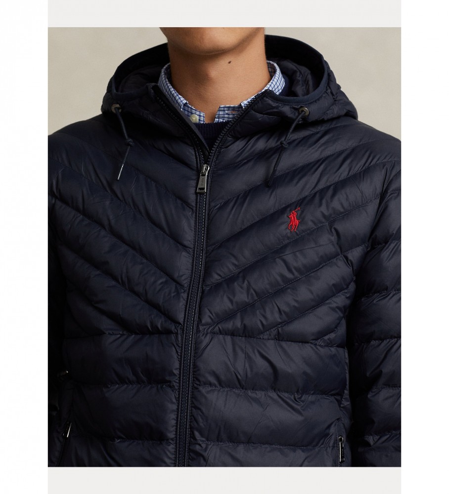 Jaqueta dobrável impermeável Ralph Lauren, azul marinho