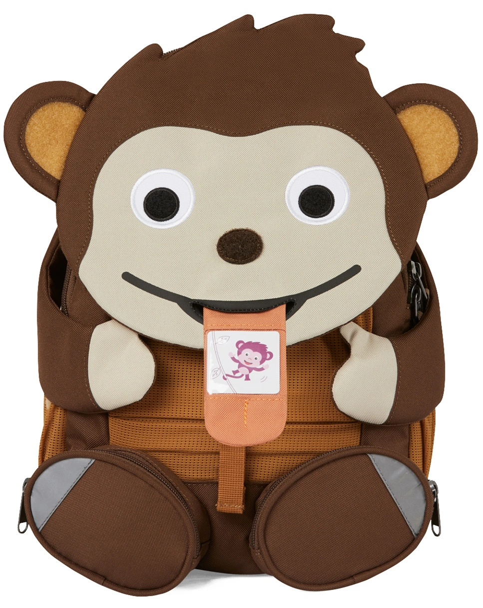 Kinderrucksack GROßER FREUND  AFFENZAHN (20x31x12) in braun