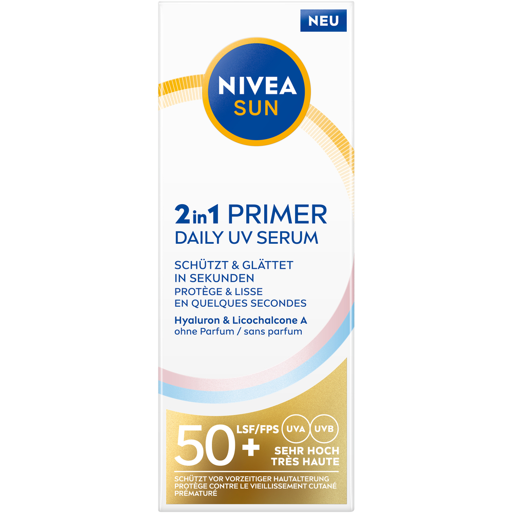 Nivea SUN UV Face Primer Serum 2in1 LSF50  Disp 30 ml