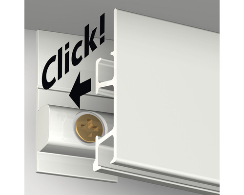 Schilderijrail Click Rail Pro 2 m witte primer
