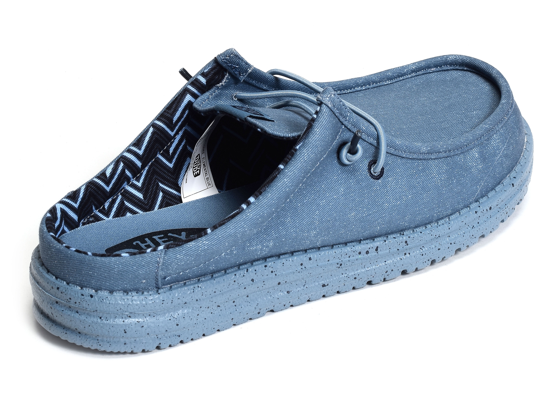 Wally slip canvas bleu