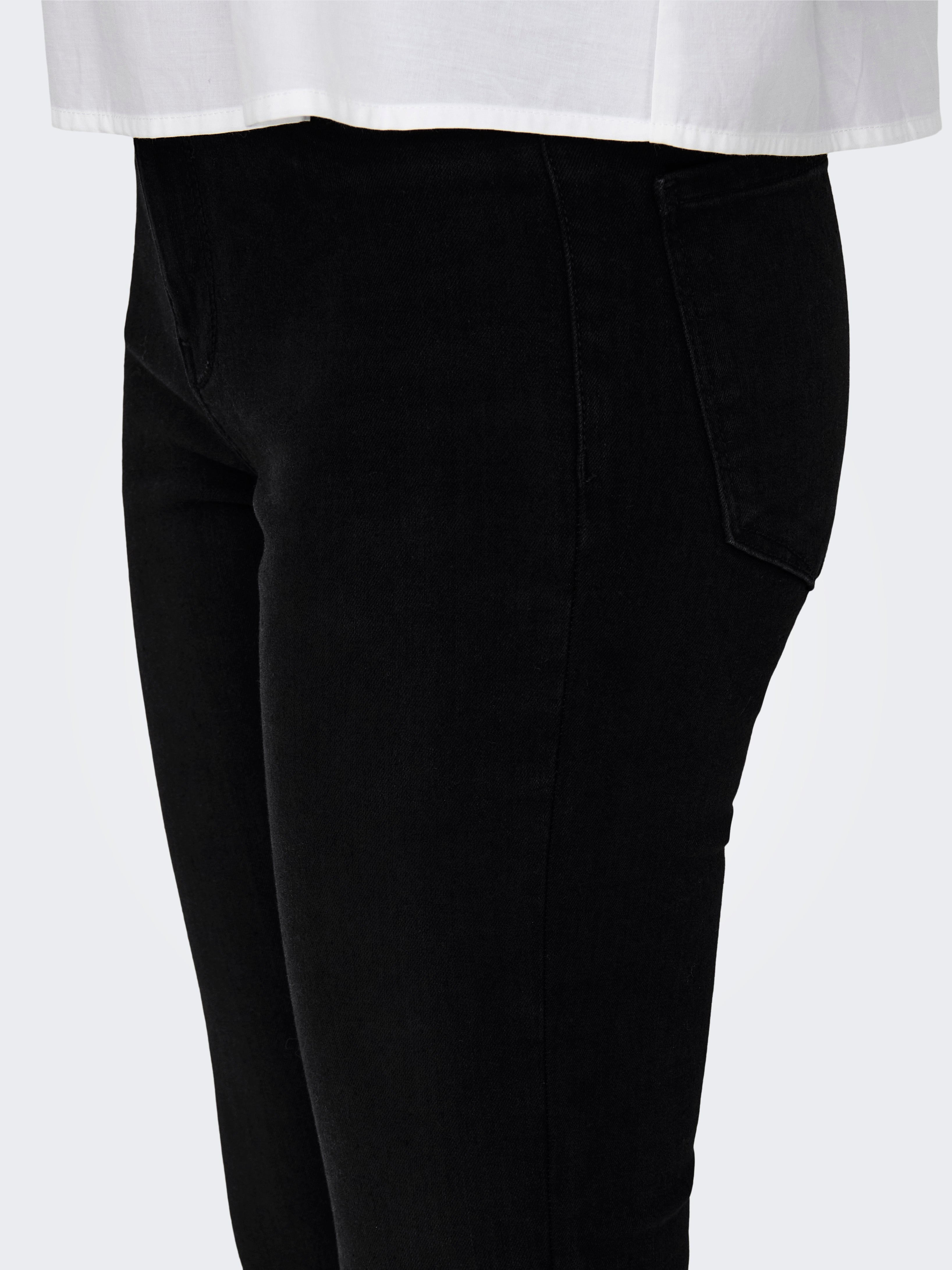 ONLROSE Hohe Taille Skinny Fit Jeans Black